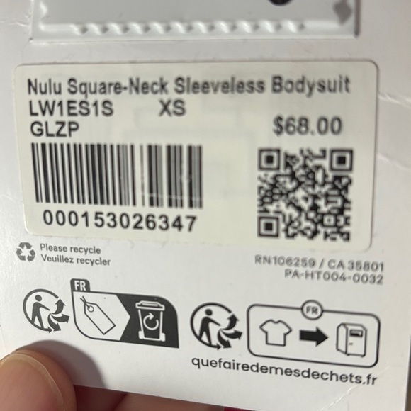 NWT Lululemon Wundermost Ultra-Soft Square-Neck Sleeveless Bodysuit Pink Size XS - Picture 4 of 5